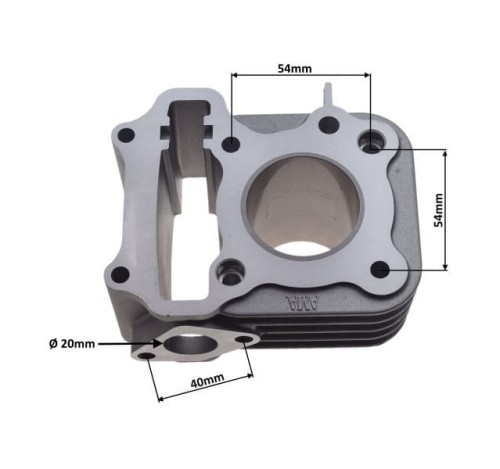 CYLINDER DO SYM ORBIT Peugeot Kisbee 4T 70cc KPL 42 mm