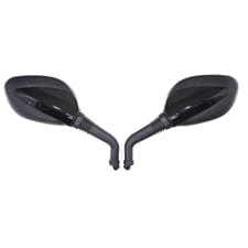 LUSTERKA MOTOCYKLOWE SKUTER ATV MOTOROWER CZARNE M8