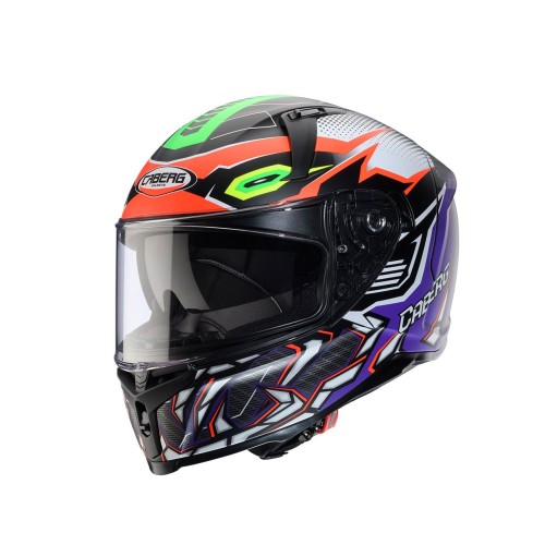 CABERG KASK INTEGRALNY AVALON X GURKHA KOLOR CZARNY MAT/POMARAŃCZOWY/FIOLETOWY ROZMIAR XL