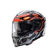 CABERG KASK INTEGRALNY AVALON X GURKHA KOLOR CZARNY/SZARY/POMARAŃCZOWY FLUO ROZMIAR L