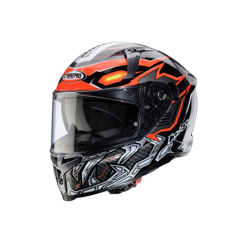 CABERG KASK INTEGRALNY AVALON X GURKHA KOLOR CZARNY/SZARY/POMARAŃCZOWY FLUO ROZMIAR L