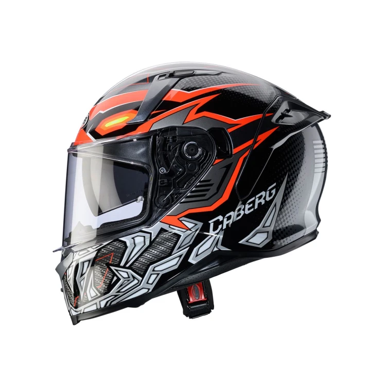 CABERG KASK INTEGRALNY AVALON X GURKHA KOLOR CZARNY/SZARY/POMARAŃCZOWY FLUO ROZMIAR L