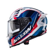 CABERG KASK INTEGRALNY AVALON X OPTIC KOLOR BIAŁY/NIEBIESKI/CZERWONY ROZMIAR L
