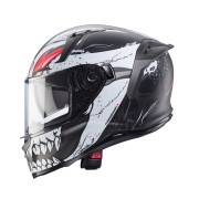 CABERG KASK INTEGRALNY AVALON X PUNK KOLOR SZARY MAT/BIAŁY/CZERWONY ROZMIAR L