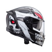 CABERG KASK INTEGRALNY AVALON X PUNK KOLOR SZARY MAT/BIAŁY/CZERWONY ROZMIAR L