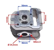 Głowica GY6 Euro 4, 152QMI-E4, 125cc