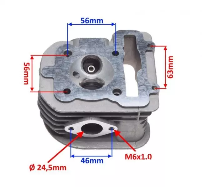 Głowica GY6 Euro 4, 152QMI-E4, 125cc